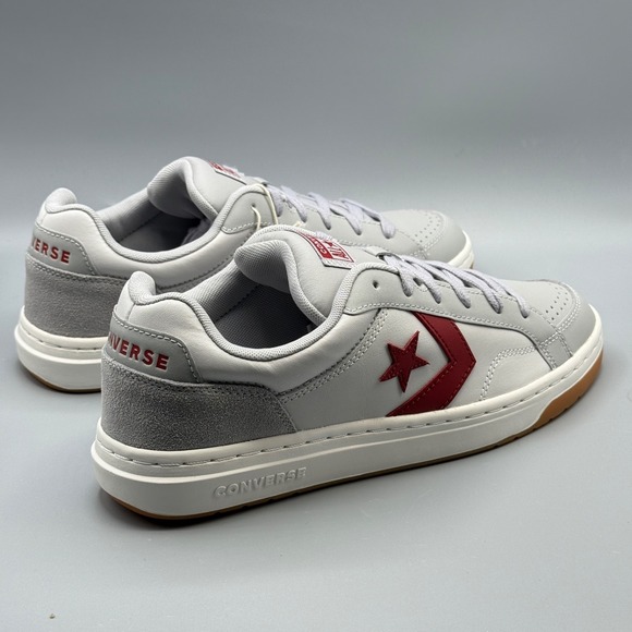 Converse Men's 11 Sneakers Grey Red Leather Pro Blaze Classic Streetwear A12719C - Picture 15 of 15